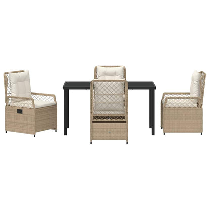 Set da Pranzo per Giardino 5 pcs Beige polyrattan - homemem39