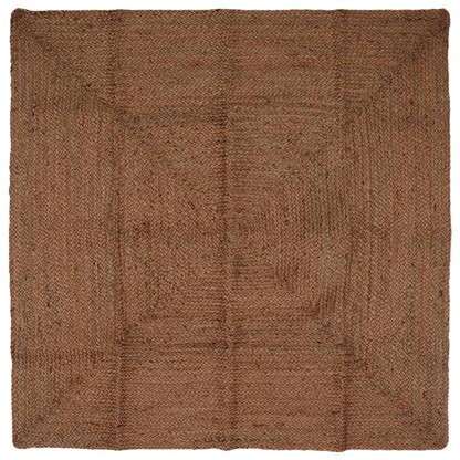 Tappeto da Area Grigio 160 x 160 cm Juta