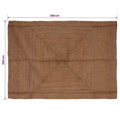 Tappeto da Area Grigio 200 x 290 cm Juta