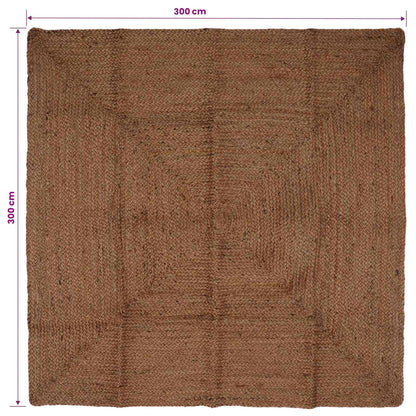 Tappeto da Area Grigio 300 x 300 cm Juta