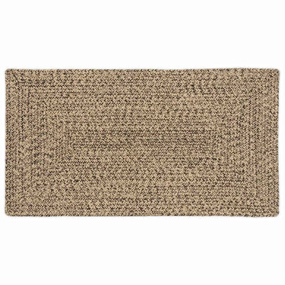 Tappeto Naturale e nero 60 x 110 cm Juta