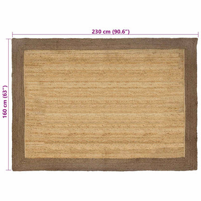 Tappeti per area Grigio 160 x 230 cm Juta