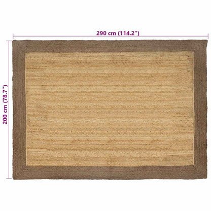Tappeti per area Naturale e Grigio 200 x 290 cm Juta | homemem39