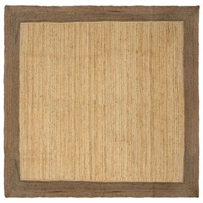 Tappeti per area Naturale e Grigio 240 x 240 cm Juta | homemem39