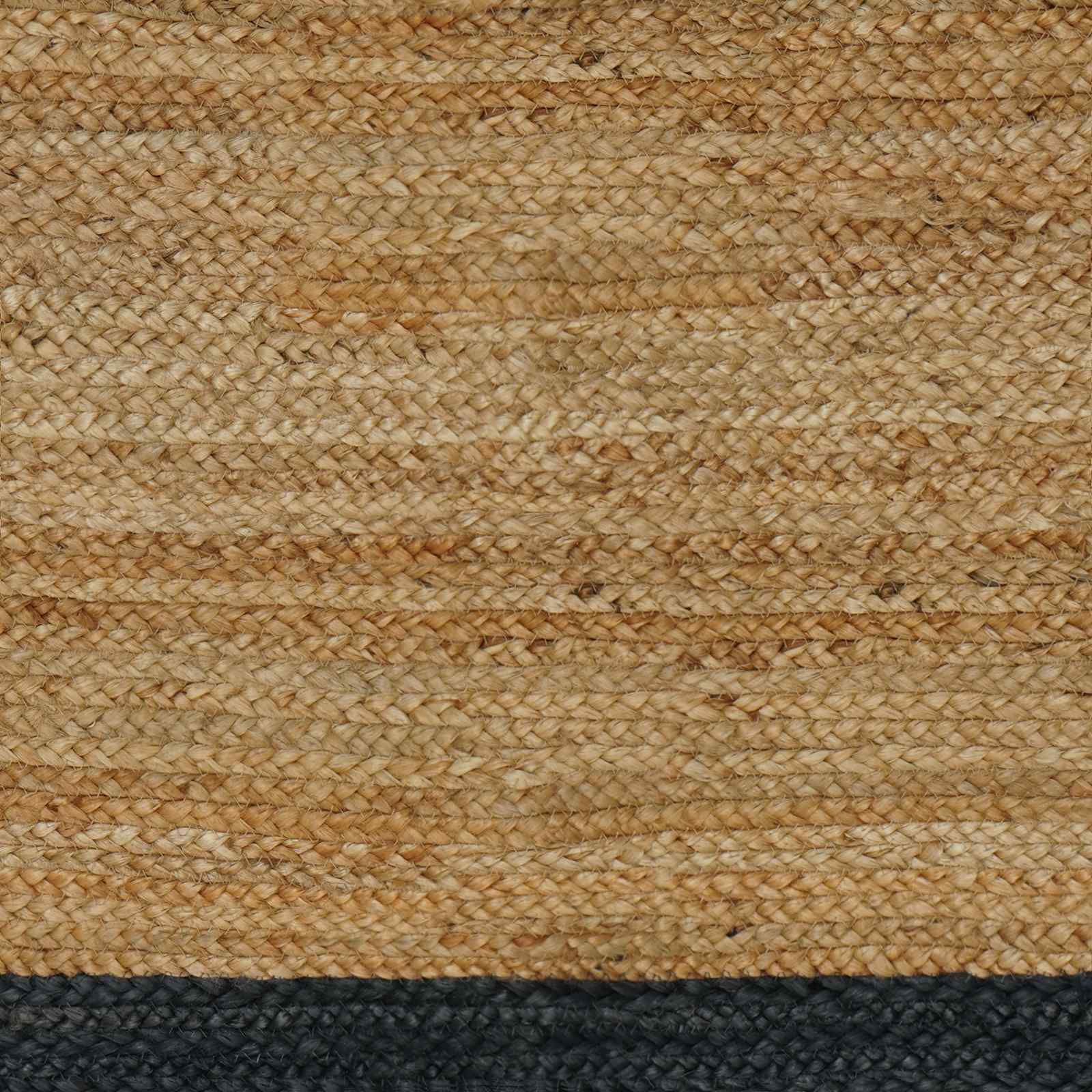 Tappeti per area Naturale e Grigio Scuro 60 x 200 cm Juta | homemem39