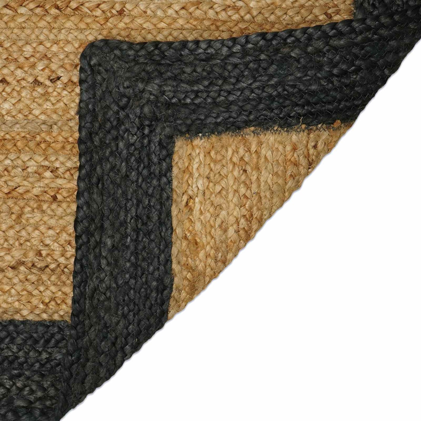 Tappeti per area Naturale e Grigio Scuro 80 x 150 cm Juta | homemem39
