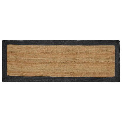 Tappeti per area Grigio Scuro 80 x 250 cm Juta