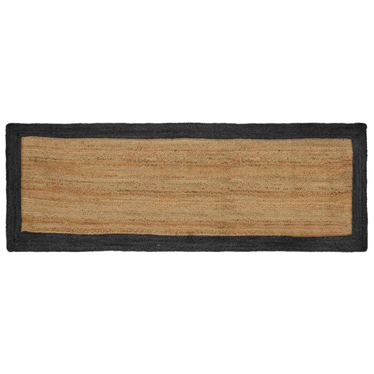 Tappeti per area Grigio Scuro 80 x 250 cm Juta