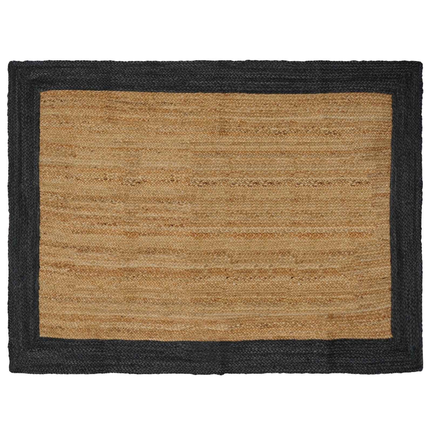 Tappeti per area Naturale e Grigio Scuro 140 x 200 cm Juta | homemem39