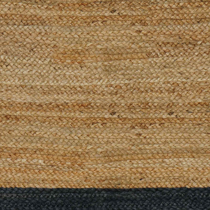 Tappeti per area Naturale e Grigio Scuro 160 x 160 cm Juta | homemem39