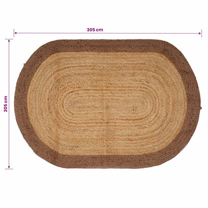 Tappeto da Area Grigio 205 x 305 cm Juta | homemem39