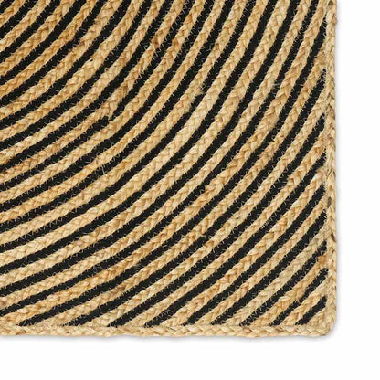 Tappeti per area Nero 160 x 230 cm Juta