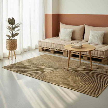 Tappeti per area Nero 240 x 240 cm Juta
