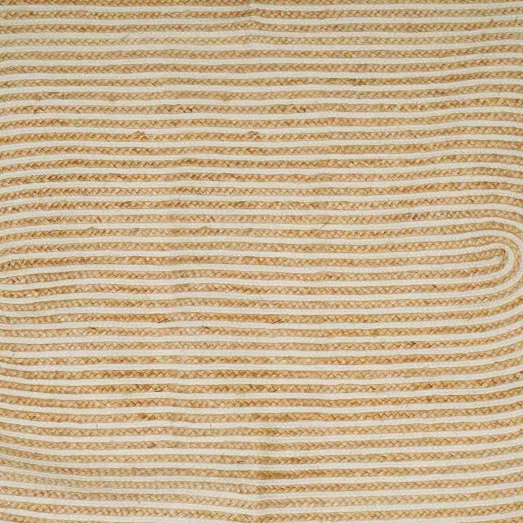 Tappeti per area Naturale e Bianco 100 x 152 cm Juta