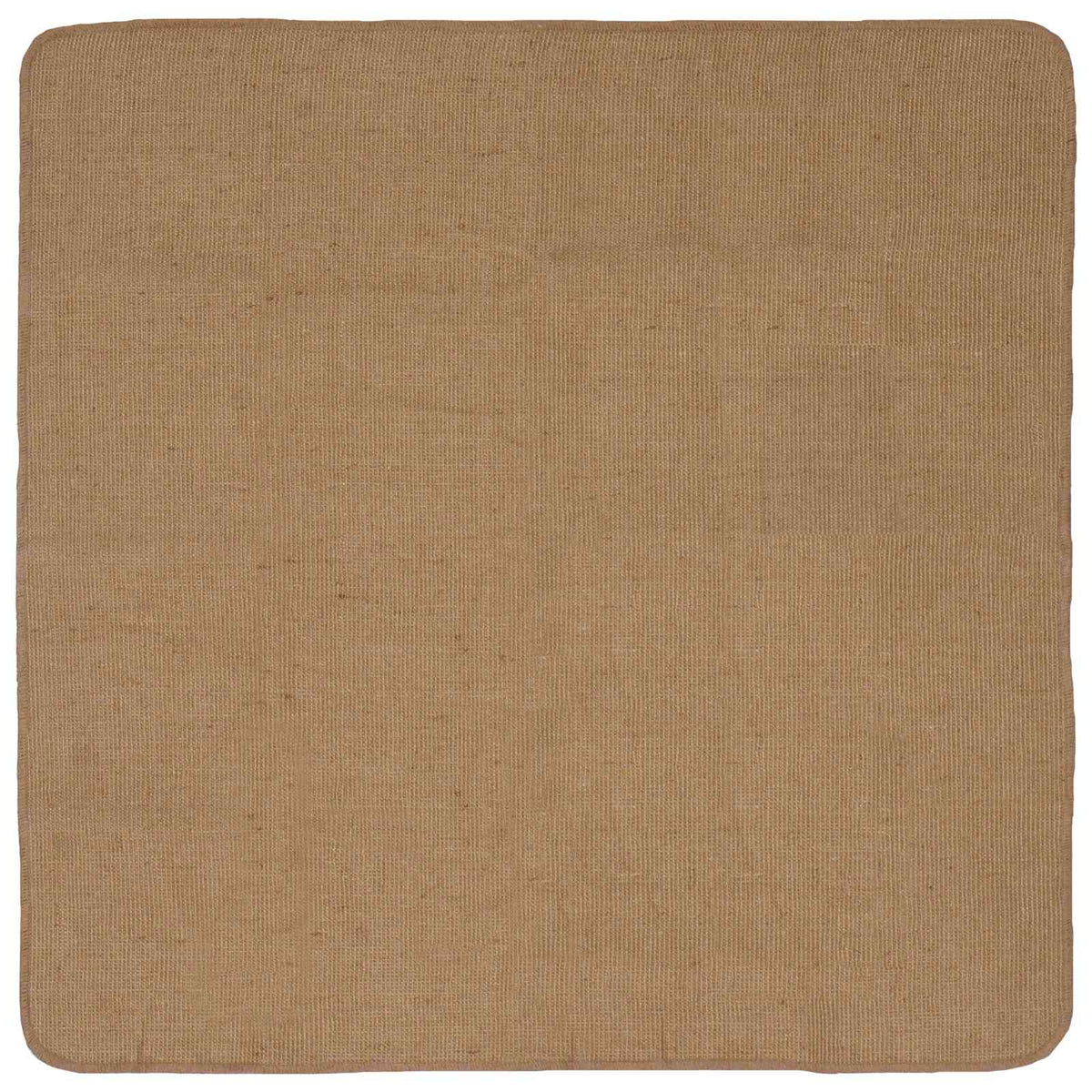 Tappeto da Area Marrone Chiaro 160 x 160 cm Juta