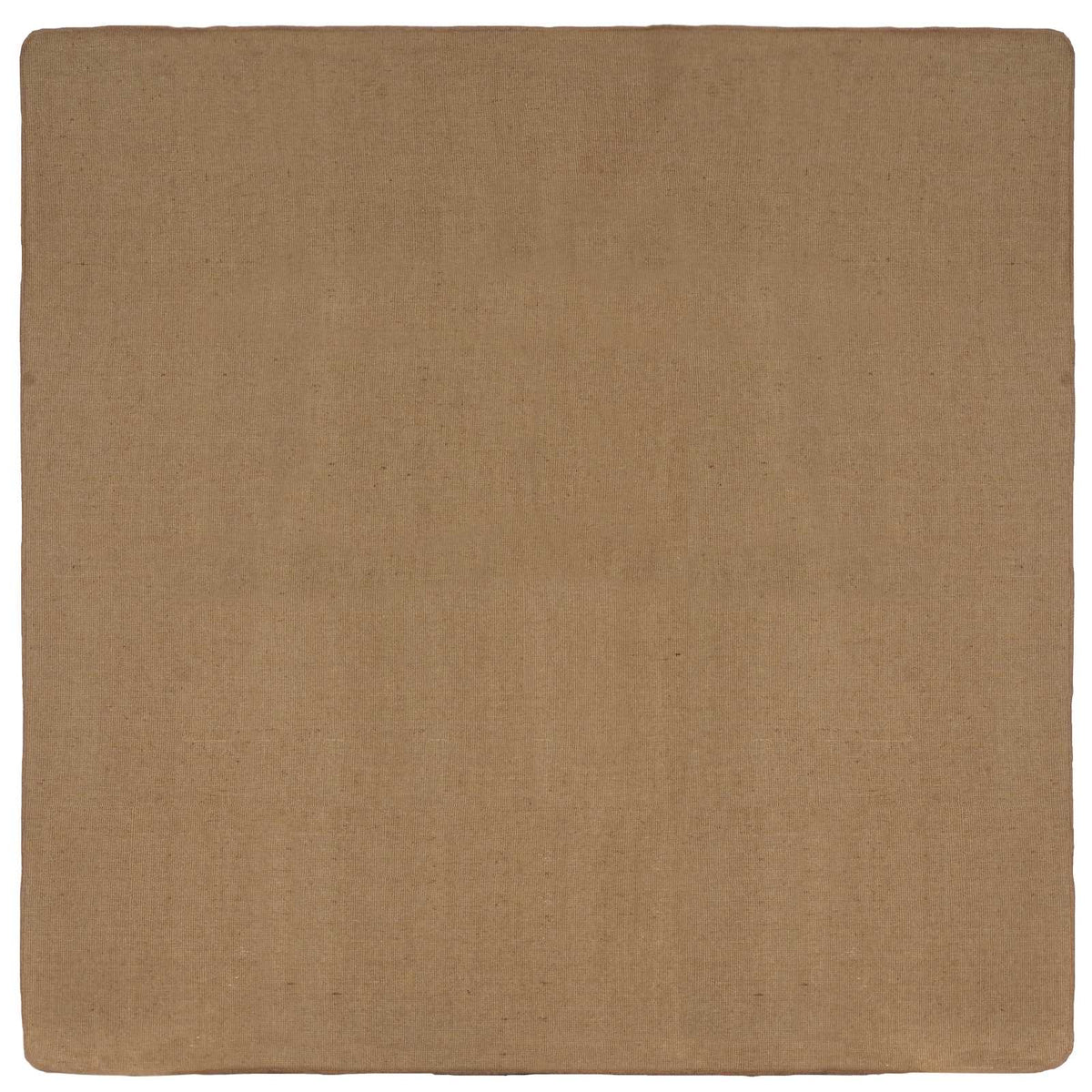 Tappeto da Area Marrone Chiaro 240 x 240 cm Juta