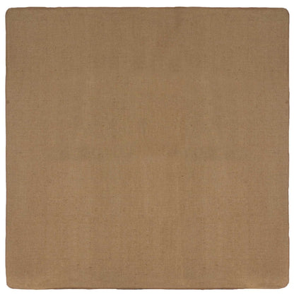 Tappeto da Area Marrone Chiaro 240 x 240 cm Juta