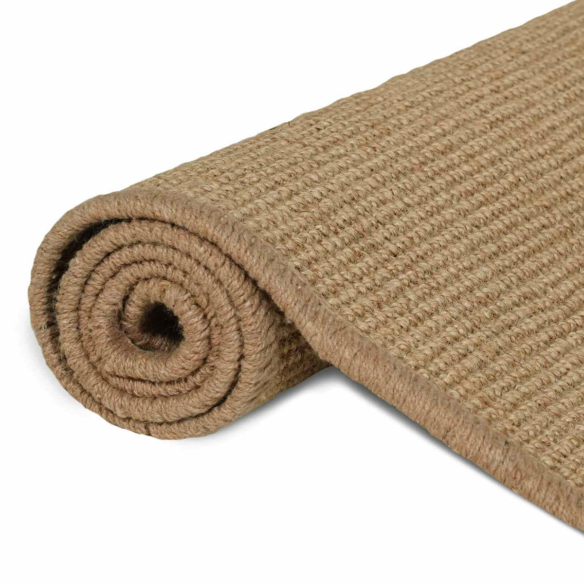 Tappeto da Area Marrone Chiaro 300 x 300 cm Juta
