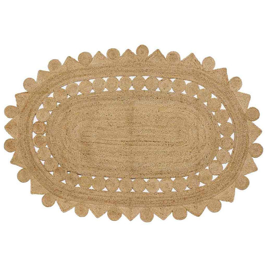 Tappeto Marrone 205 x 305 cm Juta - homemem39