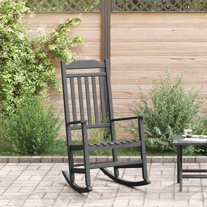 Sedia a dondolo Nero 65 x 84 x 114 cm Polietilene - homemem39