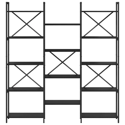 Libreria Rovere Nero 156 x 25 x 167 cm Legno multistrato