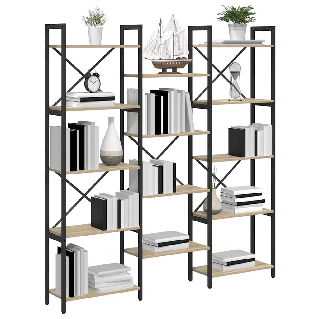 Libreria Rovere Sonoma 156 x 25 x 167 cm Legno multistrato