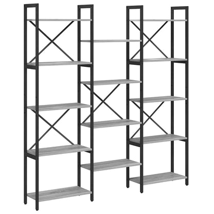 Libreria Grigio sonoma 156 x 25 x 167 cm Legno multistrato