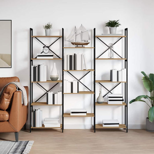 Libreria Rovere artigianale 156 x 25 x 167 cm Legno multistrato