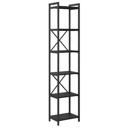 Libreria Rovere Nero 40 x 30 x 189,5 cm Legno multistrato