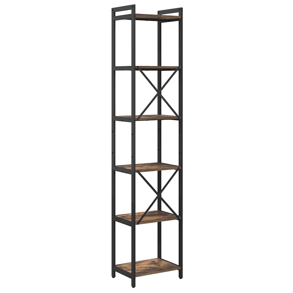 Libreria Rovere fumé 40 x 30 x 189,5 cm Legno multistrato