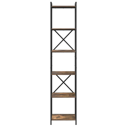 Libreria Rovere fumé 40 x 30 x 189,5 cm Legno multistrato