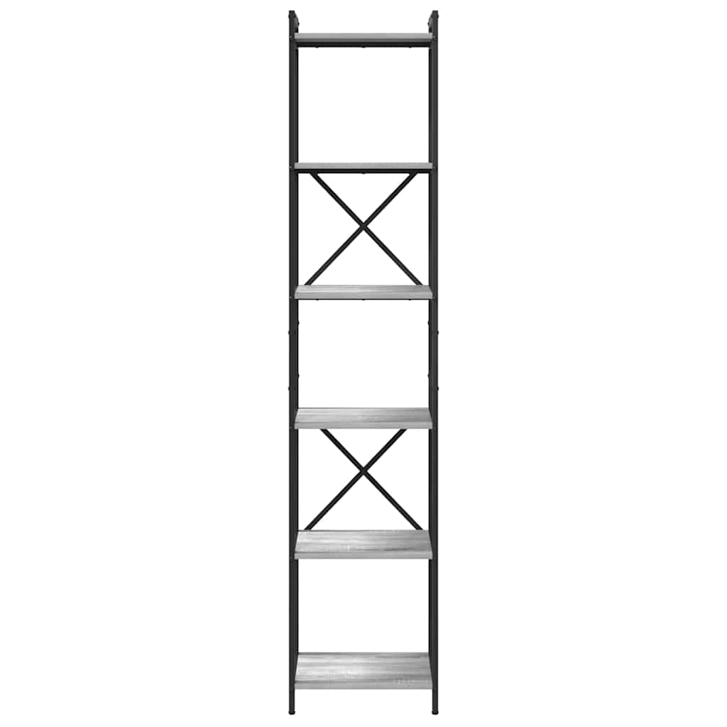 Libreria Grigio sonoma 40 x 30 x 189,5 cm Legno multistrato