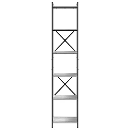 Libreria Grigio sonoma 40 x 30 x 189,5 cm Legno multistrato