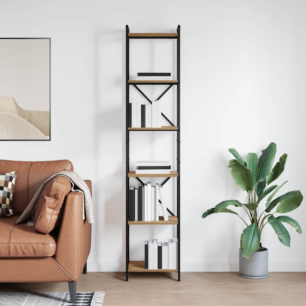 Libreria Rovere artigianale 40 x 30 x 189,5 cm