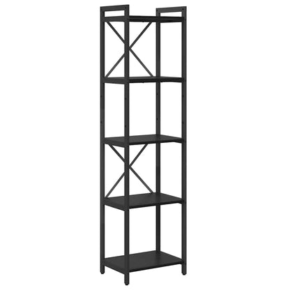 Libreria Rovere Nero 40 x 30 x 155 cm Legno multistrato | homemem39