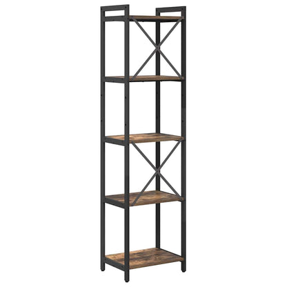 Libreria Rovere fumé 40 x 30 x 155 cm Legno multistrato