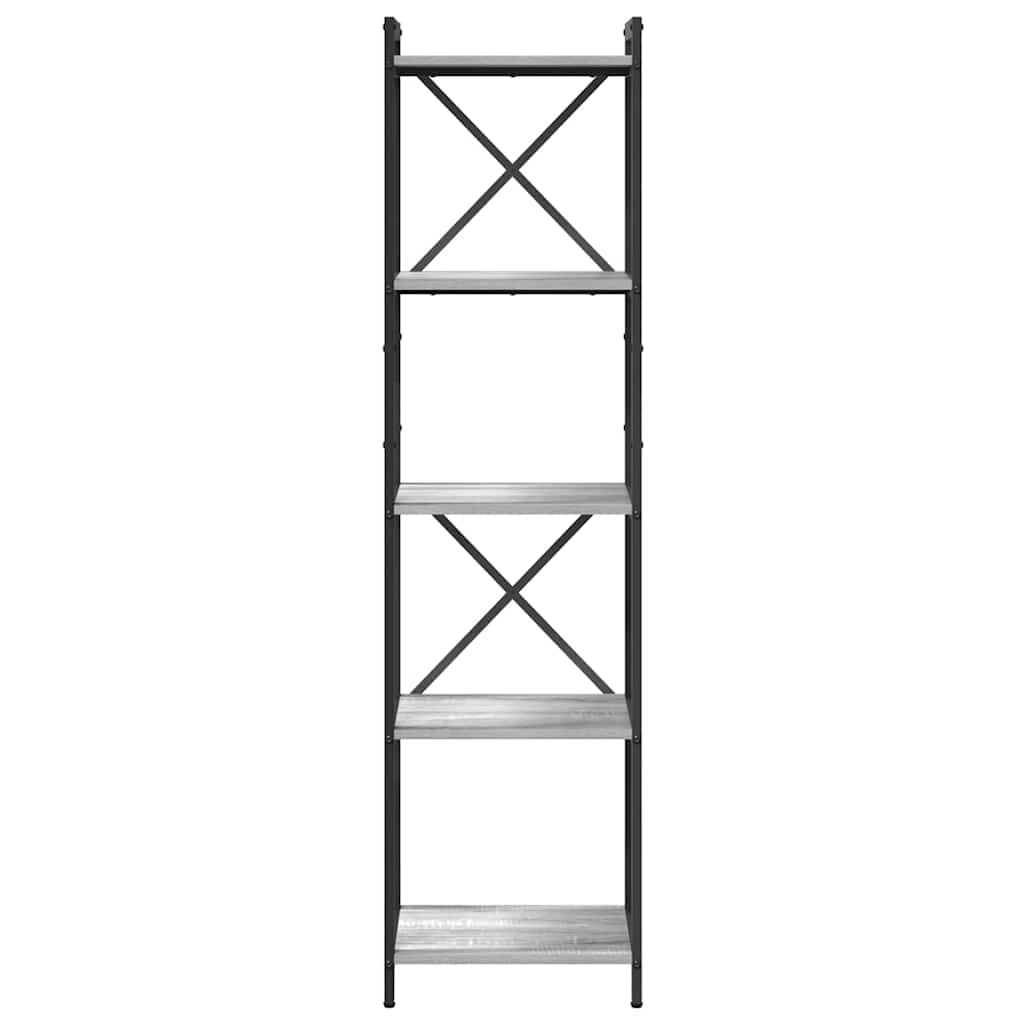 Libreria Grigio sonoma 40 x 30 x 155 cm Legno multistrato