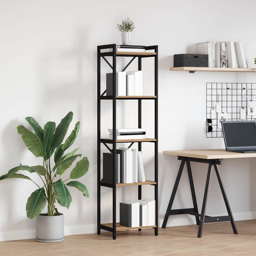 Libreria Rovere artigianale 40 x 30 x 155 cm Legno multistrato