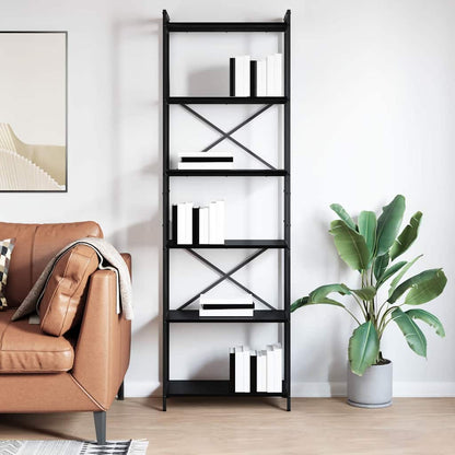 Libreria Rovere Nero 40 x 30 x 85 cm Legno multistrato