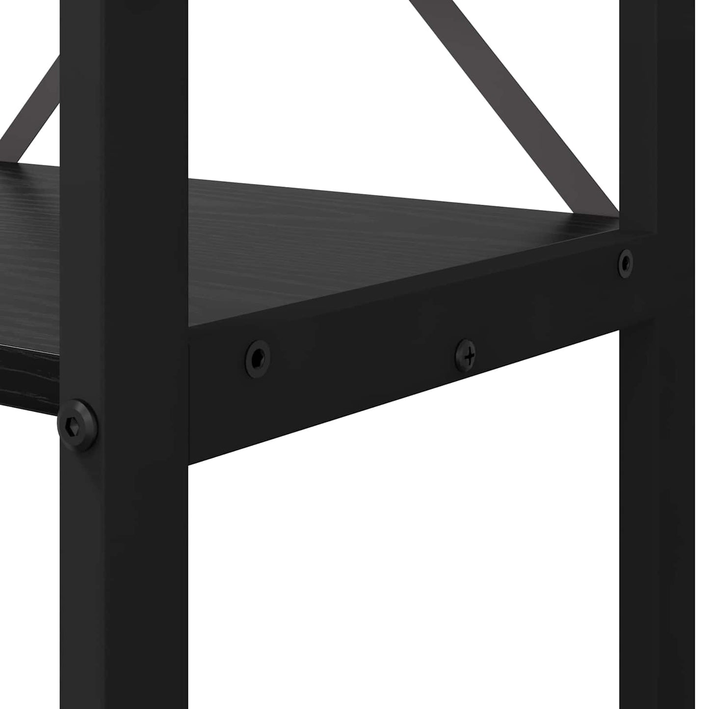 Libreria Rovere Nero 60 x 30 x 155 cm Legno multistrato