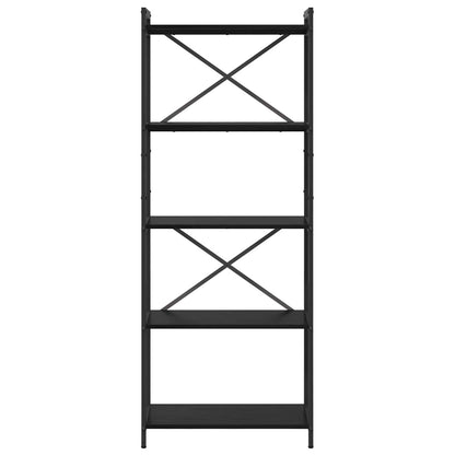 Libreria Rovere Nero 60 x 30 x 155 cm Legno multistrato