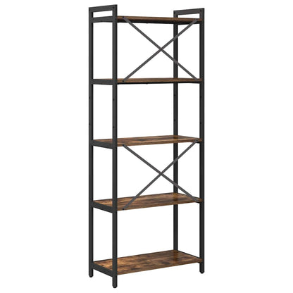 Libreria Rovere fumé 60 x 30 x 155 cm Legno multistrato