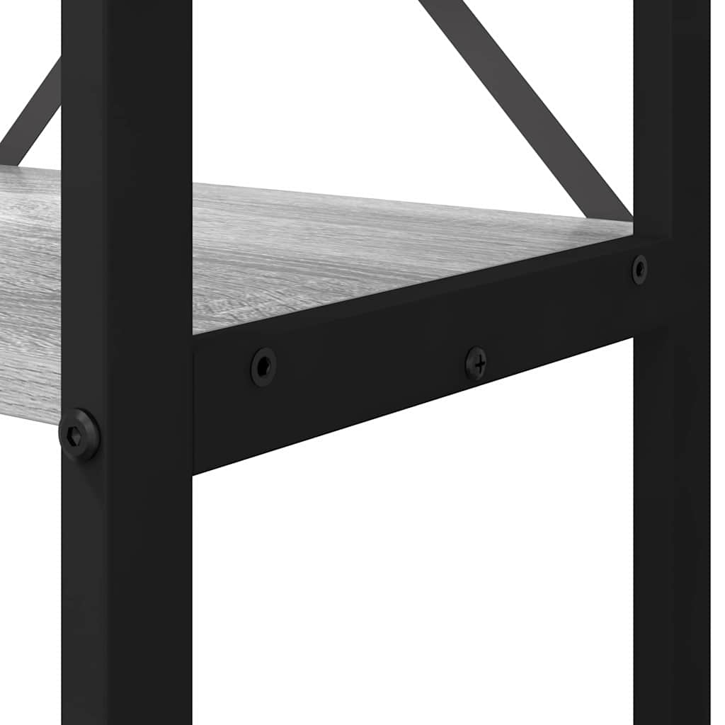 Libreria Grigio sonoma 60 x 30 x 155 cm Legno multistrato | homemem39