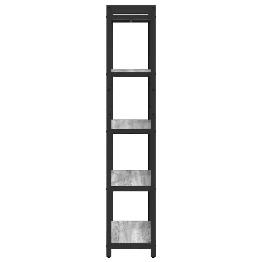 Libreria Grigio sonoma 60 x 30 x 155 cm Legno multistrato | homemem39