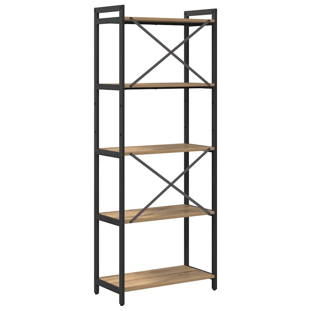 Libreria Rovere artigianale 60 x 30 x 155 cm Legno multistrato