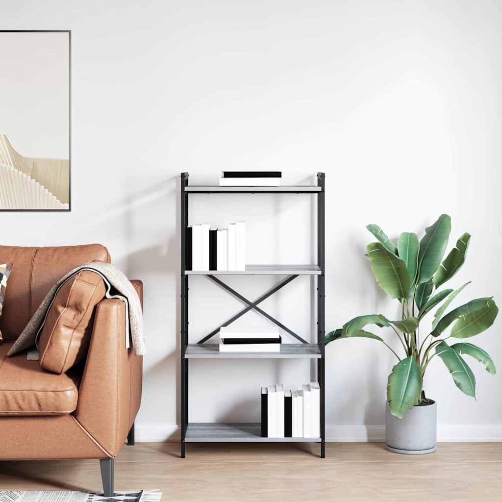 Libreria Grigio sonoma 40 x 30 x 85 cm Legno multistrato