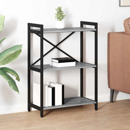 Libreria Grigio sonoma 60 x 30 x 85 cm Legno multistrato | homemem39