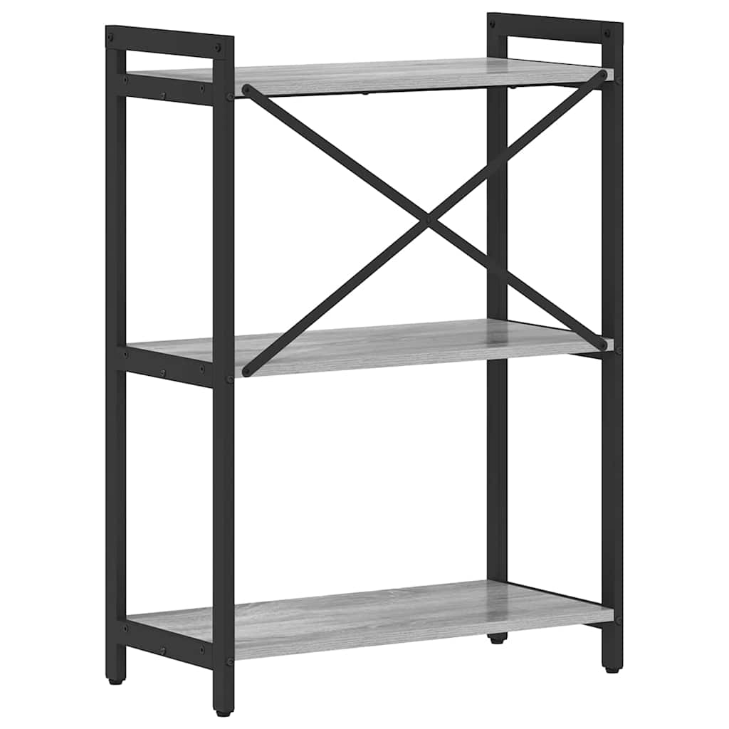 Libreria Grigio sonoma 60 x 30 x 85 cm Legno multistrato | homemem39