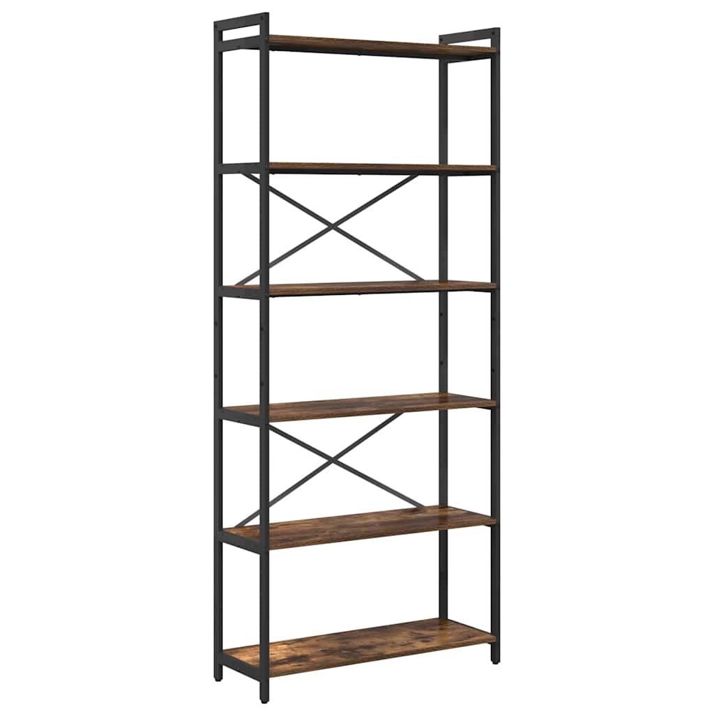 Libreria Rovere fumé 40 x 30 x 85 cm Legno multistrato