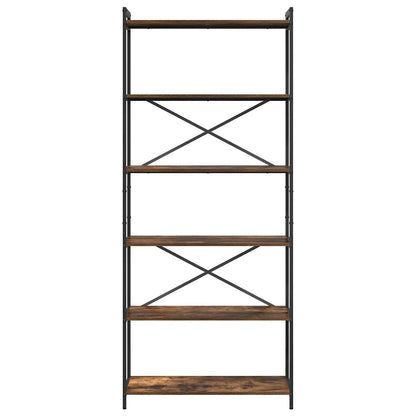 Libreria Rovere fumé 40 x 30 x 85 cm Legno multistrato